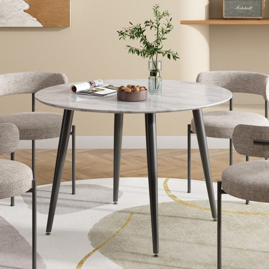 Round MDF Marbling Dining Table Furniture > Dining > Dining Tables