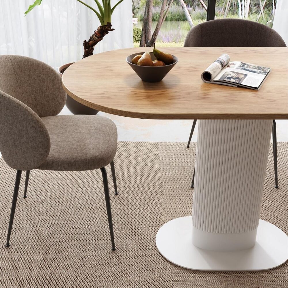 Clara Gather Round Oval Dining Table - Furniture > Dining > Dining Tables