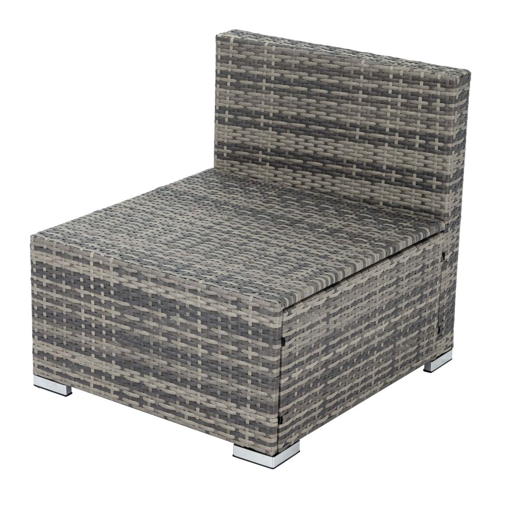 6PCS Outdoor Modular Lounge Sofa Coogee-Grey - Furniture > Outdoor > Outdoor Sofas & Lounge Sets