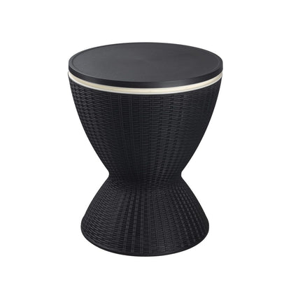 Garden Ice Cooler Table (Black) - Furniture > Outdoor > Outdoor Furniture Accessories