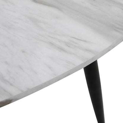 Minimalist Marble Effect Round Coffee Table - Furniture > Living Room > Coffee Tables