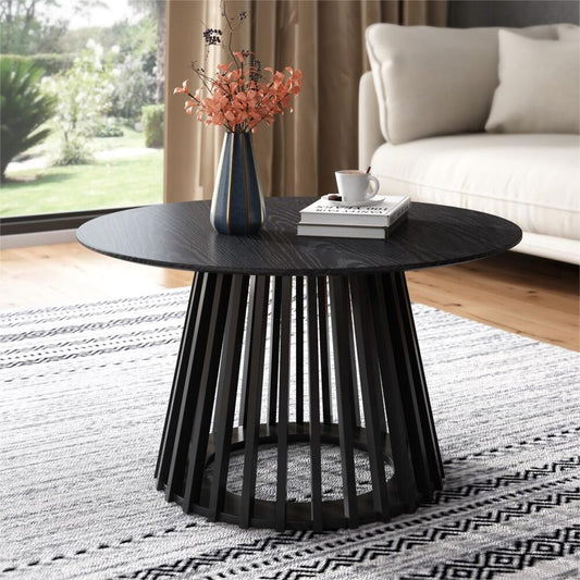 Palmer Slatted Sphere Coffee Table - Furniture > Living Room > Coffee Tables