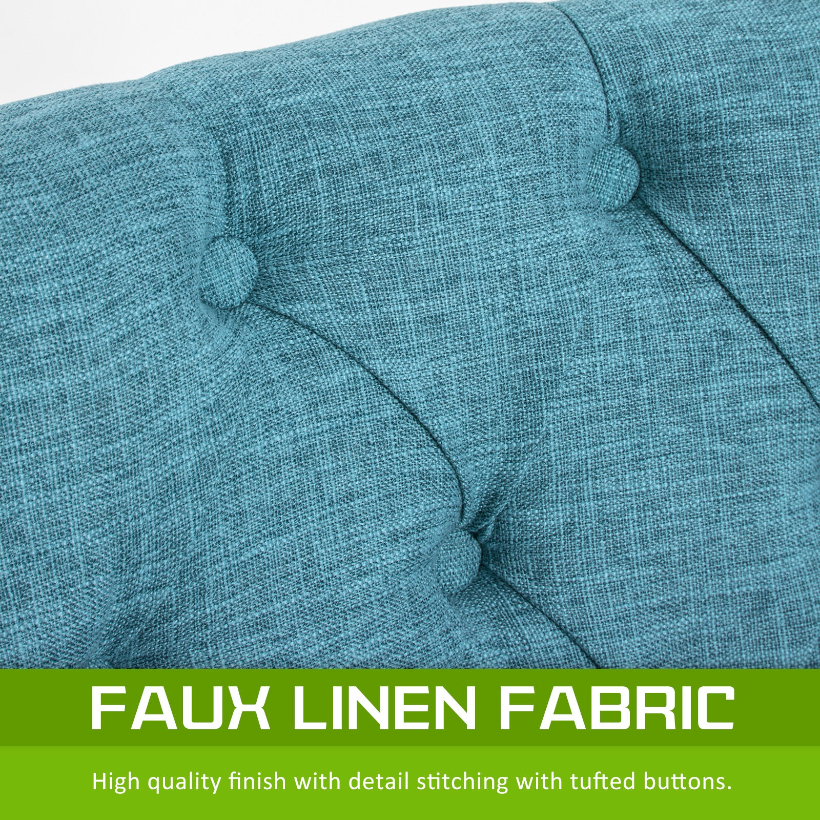 2X French Provincial Dining Chair Oak Leg AMOUR BLUE - Furniture > Dining > Kitchen & Dining Chairs