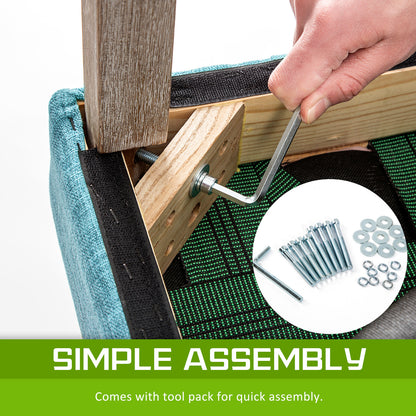 2X French Provincial Dining Chair Oak Leg AMOUR BLUE - Furniture > Dining > Kitchen & Dining Chairs