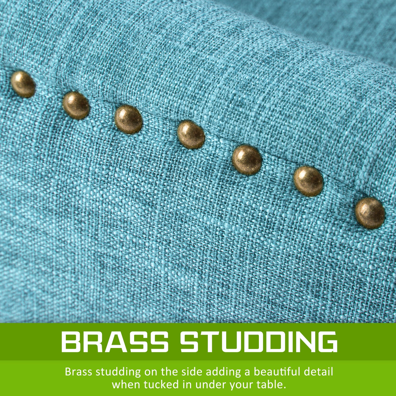 French Provincial Dining Chair Oak Leg AMOUR BLUE - Furniture > Dining > Kitchen & Dining Chairs