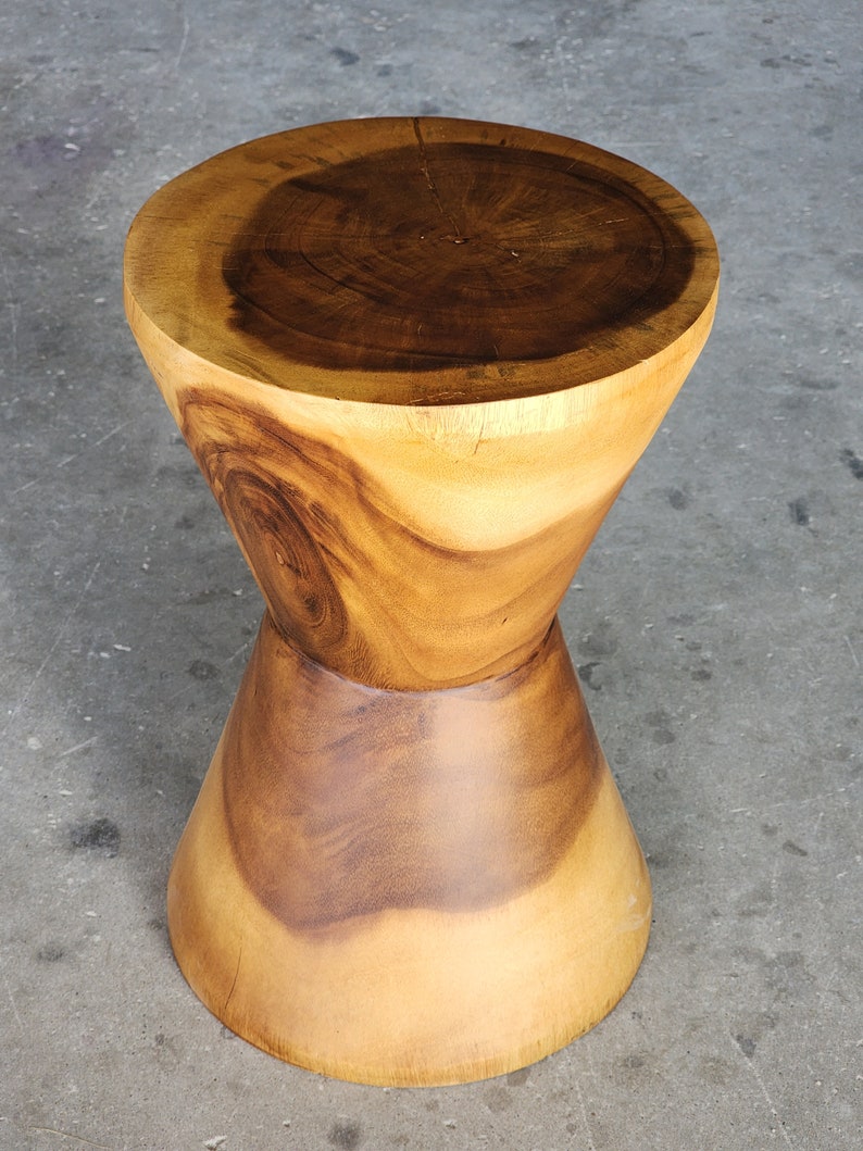 Hourglass Side Table or Stool bedside side drinks table - Furniture > Bedroom > Bedside Tables
