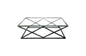 Alsea Coffee Table Black Base - Clear Glass - Furniture > Living Room > Coffee Tables