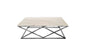 Alsea Coffee Table Silver Base - White Marble - Furniture > Living Room > Coffee Tables