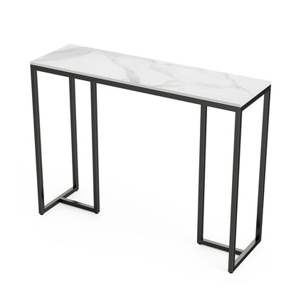 Interior Ave - Stone Marble Console - Marble & Black - Furniture > Living Room > Coffee Tables