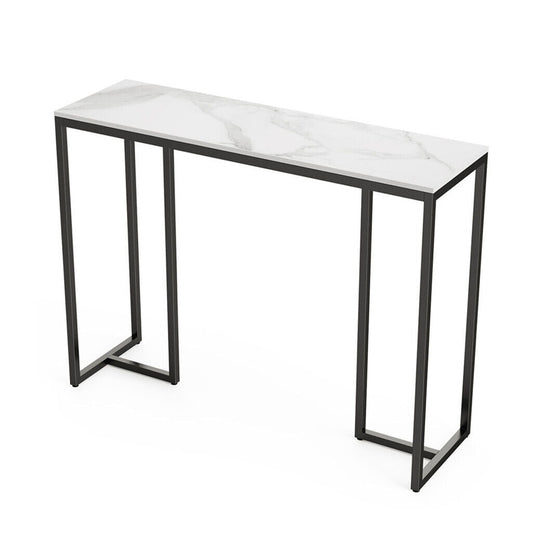 Interior Ave - Stone Marble Console - Marble & Black - Furniture > Living Room > Coffee Tables