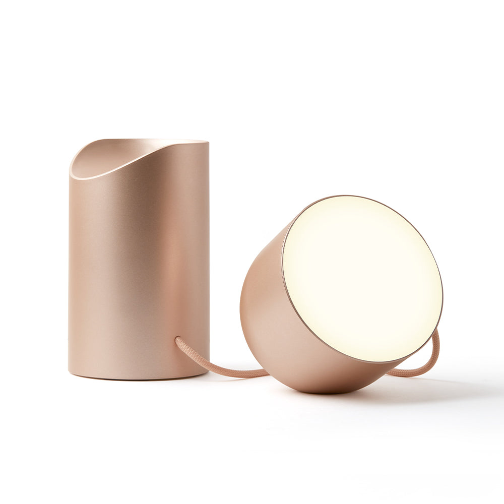 Lexon Orbe Portable Led Lamp With Moving Head - Gold - Home & Garden > Lighting > Table Lamps