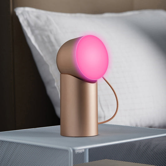 Lexon Orbe Portable Led Lamp With Moving Head - Gold - Home & Garden > Lighting > Table Lamps