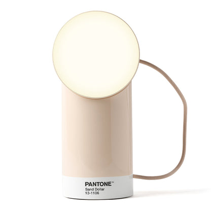 Lexon Orbe Portable Led Lamp With Moving Head PANTONE - Sand - Home & Garden > Lighting > Table Lamps