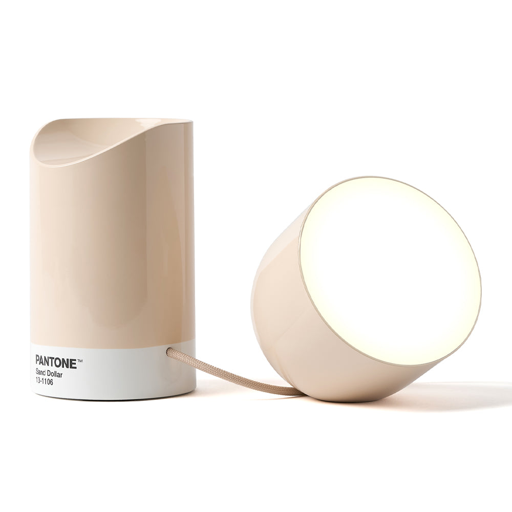 Lexon Orbe Portable Led Lamp With Moving Head PANTONE - Sand - Home & Garden > Lighting > Table Lamps