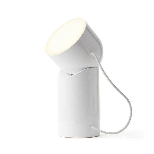 Lexon Orbe Portable Led Lamp With Moving Head - White - Home & Garden > Lighting > Table Lamps