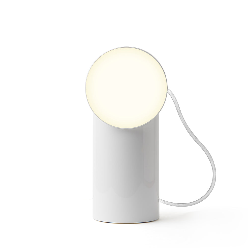 Lexon Orbe Portable Led Lamp With Moving Head - White - Home & Garden > Lighting > Table Lamps