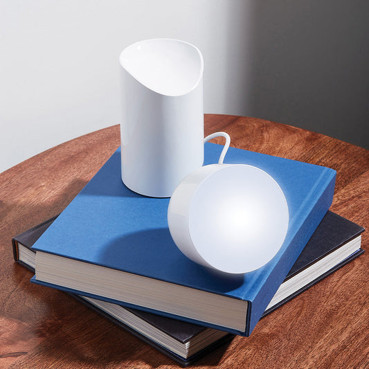 Lexon Orbe Portable Led Lamp With Moving Head - White - Home & Garden > Lighting > Table Lamps