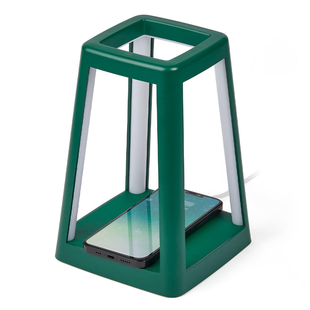 Lexon Lantern Portable Lamp With Built-In Wireless Charger - Green - Home & Garden > Lighting > Table Lamps