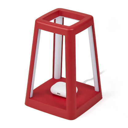 Lexon Lantern Portable Lamp With Built-In Wireless Charger - Red - Home & Garden > Lighting > Table Lamps