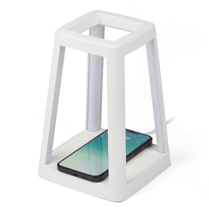 Lexon Lantern Portable Lamp With Built-In Wireless Charger - White - Home & Garden > Lighting > Table Lamps