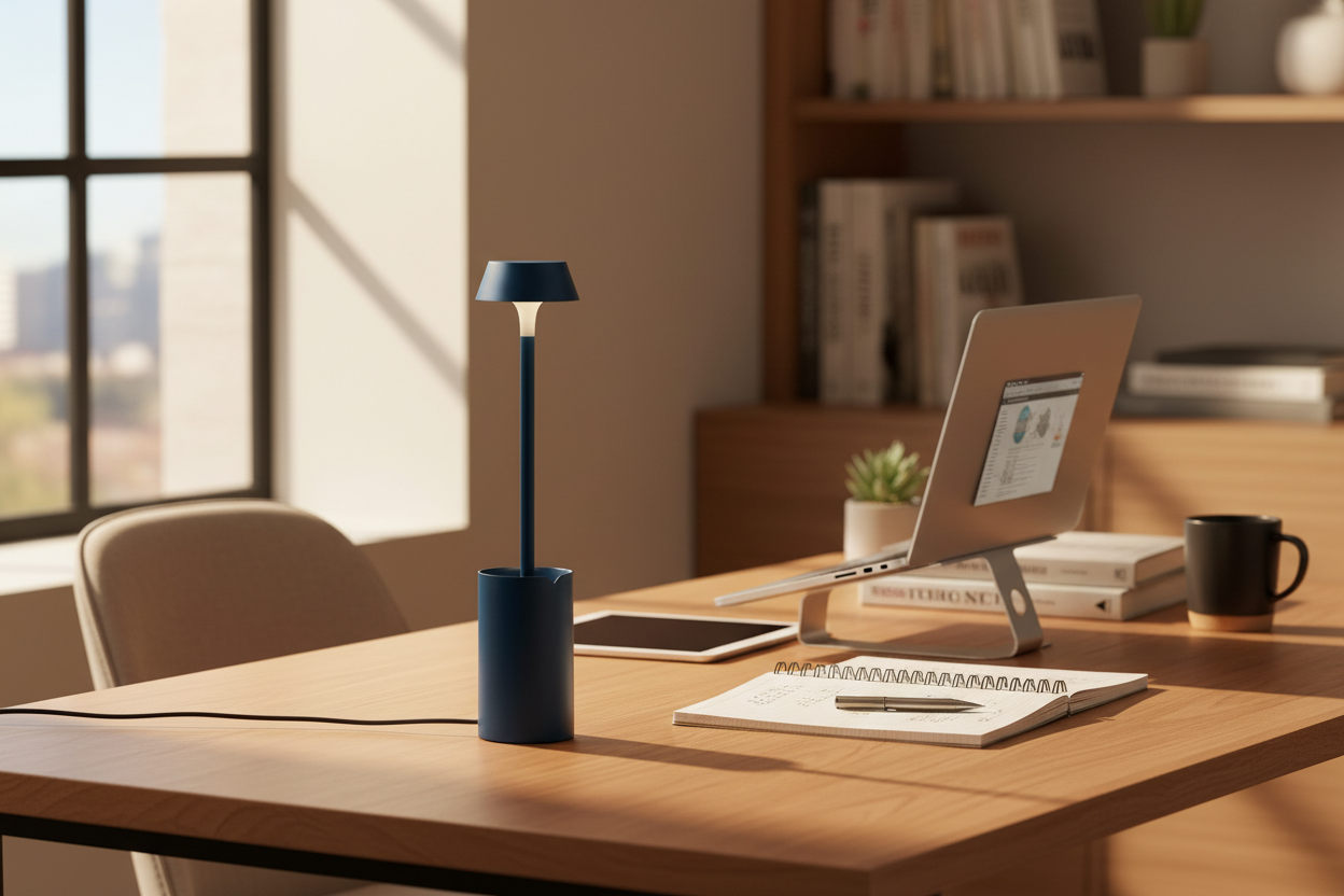 Lexon Mimi Flexible LED Lamp - Dark Blue