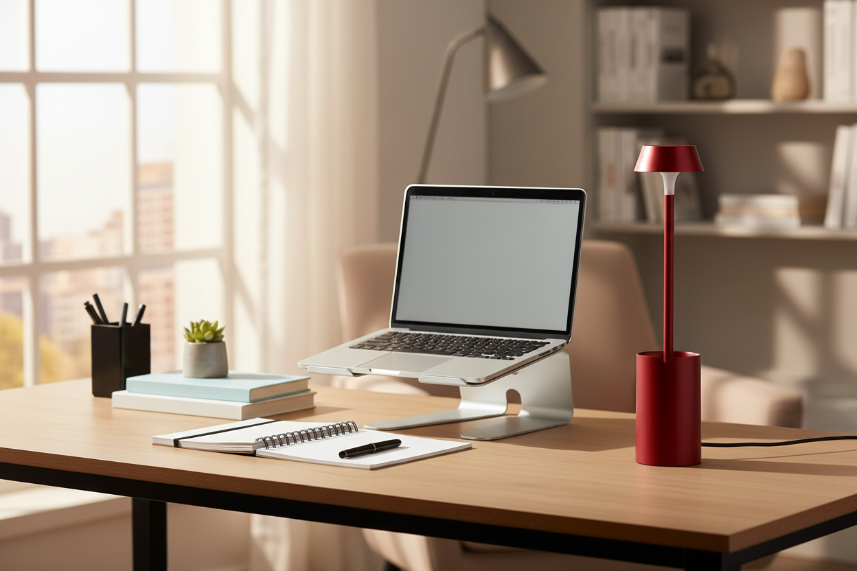 Lexon Mimi Flexible LED Lamp - Dark Red