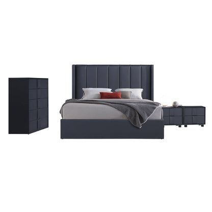 Prado 4pc Fabric Gas Lift Queen Bedroom Suite Furniture > Bedroom > Beds & Bed Frames