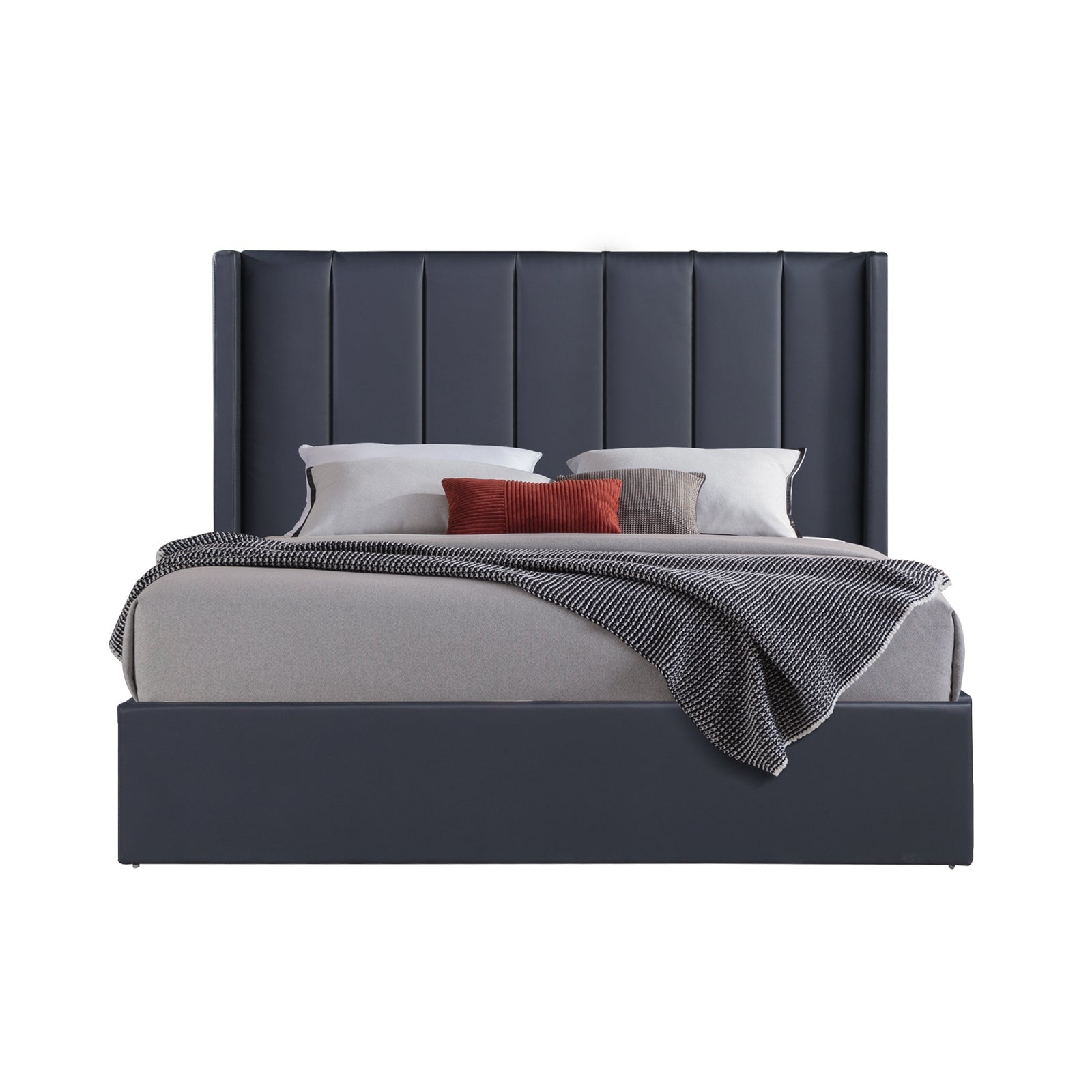 Prado 4pc Fabric Gas Lift Queen Bedroom Suite Furniture > Bedroom > Beds & Bed Frames