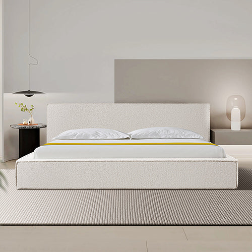 Ralph King Bed Frame Fabric Upholstery in KD slat Furniture > Bar Stools & Chairs > Arm Chairs & Recliners