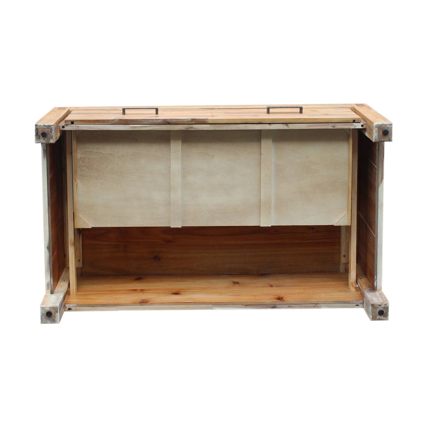 Coffee Table Solid Acacia Wood & Veneer 1 Drawers Storage Oak Colour - Furniture > Living Room > Coffee Tables