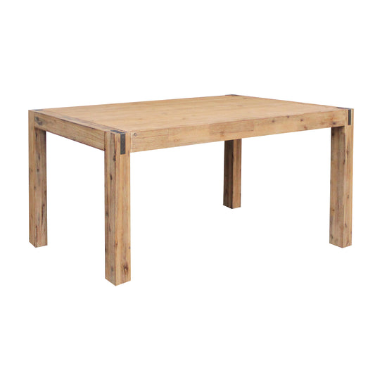 Dining Table 210cm Large Size with Solid Acacia Wooden Base in Oak Colour - Furniture > Dining > Dining Tables
