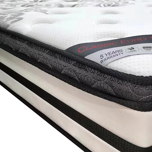 Queen Mattress Euro Top Memory Foam Non-woven Pocket Spring - Furniture > Mattresses > Mattress Toppers