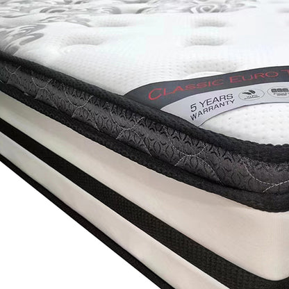Queen Mattress Euro Top Memory Foam Non-woven Pocket Spring - Furniture > Mattresses > Mattress Toppers