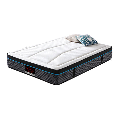 Queen Mattress in Coolmax Memory Foam 6 Zone Pocket Coil Soft Firmness - Furniture > Mattresses > Mattress Toppers