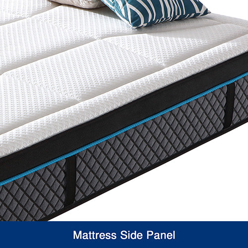 Queen Mattress in Coolmax Memory Foam 6 Zone Pocket Coil Soft Firmness - Furniture > Mattresses > Mattress Toppers