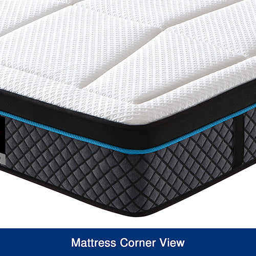 Queen Mattress in Coolmax Memory Foam 6 Zone Pocket Coil Soft Firmness - Furniture > Mattresses > Mattress Toppers