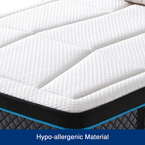 Queen Mattress in Coolmax Memory Foam 6 Zone Pocket Coil Soft Firmness - Furniture > Mattresses > Mattress Toppers