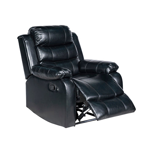 Chelsea 1R Seater Finest Leatherette Recliner Feature Console LED Light Ultra Cushioned - Furniture > Bar Stools &