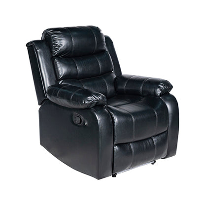 Chelsea 1R Seater Finest Leatherette Recliner Feature Console LED Light Ultra Cushioned Furniture > Bar Stools & Chairs