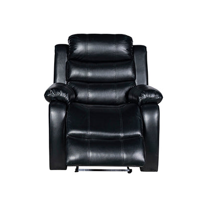 Chelsea 1R Seater Finest Leatherette Recliner Feature Console LED Light Ultra Cushioned Furniture > Bar Stools & Chairs