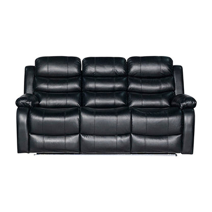 Chelsea 3R Seater Finest Leatherette Recliner Feature Console LED Light Ultra Cushioned Furniture > Bar Stools & Chairs