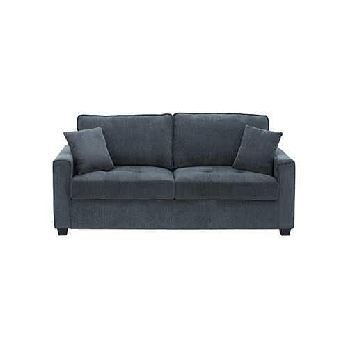 2 + 3 Seater Sofa Set Polyester Charcoal Fabric Multilayer Two Pillows Individual Pocket Spring Furniture > Sofas >