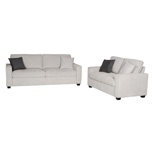 Milano 3 2 Seater Sofa Set Polyester Fabric Multilayer Two Pillows Attached Individual Pocket Spring Furniture > Bar