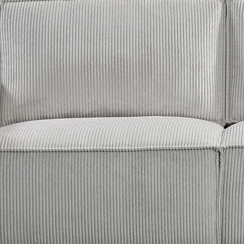 Reno 3 Seater Sofa Beige Colour Fabric Upholstery Wooden Structure Knock Down Feature In Back & Arms - Furniture >