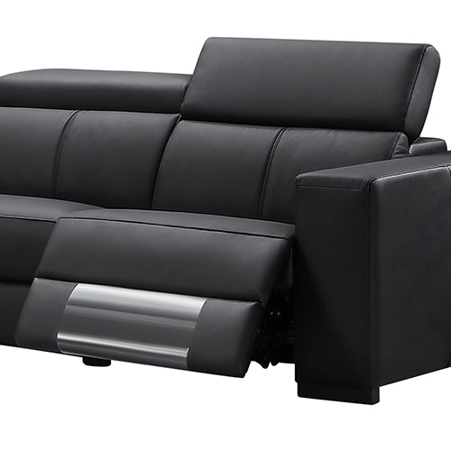 Washington Genuine Leather 6 Seater Corner Sofa With 2 Electric Recliners And Reversible Console - Furniture > Sofas >