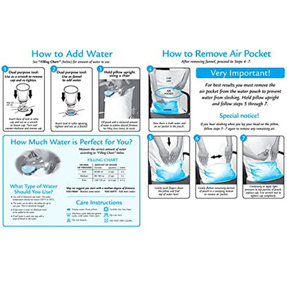 Mediflow Adjustable Waterbase Water Neck Pain Reduction Standard Pillow - Home & Garden > Bedding > Pillows
