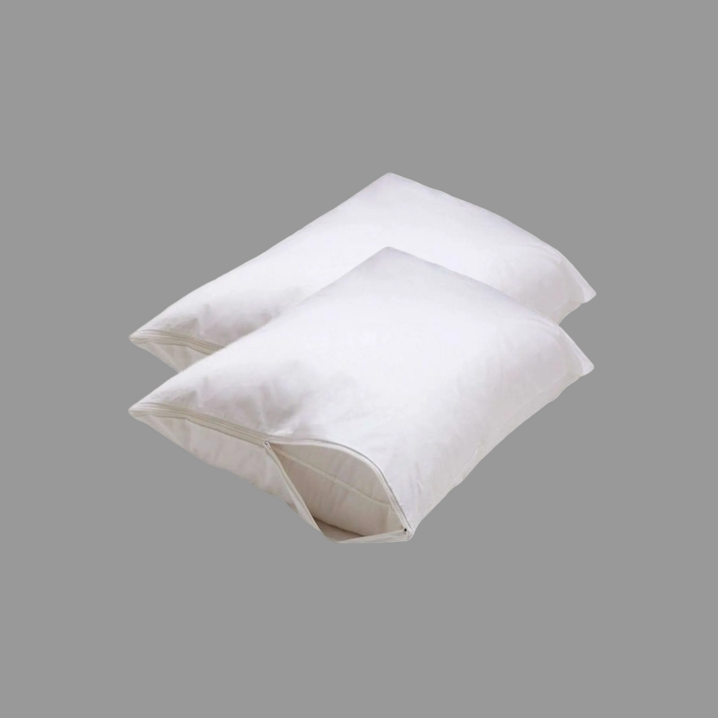 Set of 2 Stain Resistant Pillow Protectors Standard