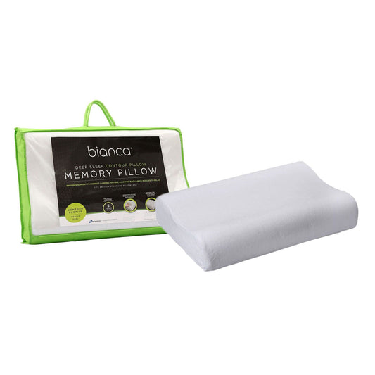 Bianca Memory Foam Contoured Profile Pillow - Home & Garden > Bedding > Pillows