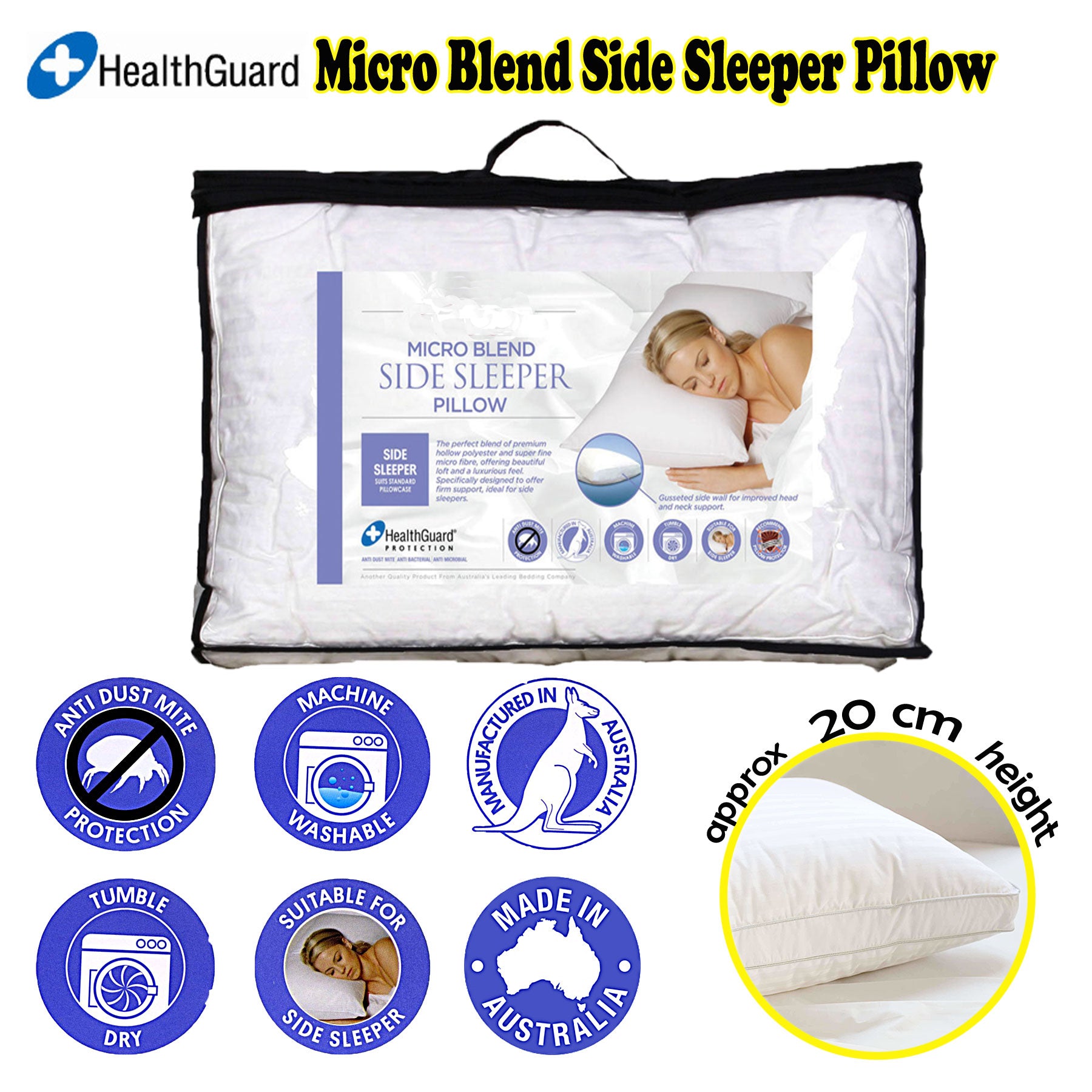 Easyrest Micro Blend Side Sleeper Pillow Home & Garden > Bedding > Pillows