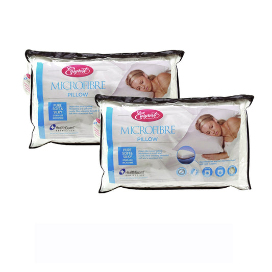 Easyrest Two Microfibre Standard Gusseted Pillows - Home & Garden > Bedding > Pillows